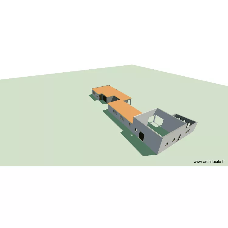 MAISON GARAGE TOITURE. Plan de 10  et 156 m²