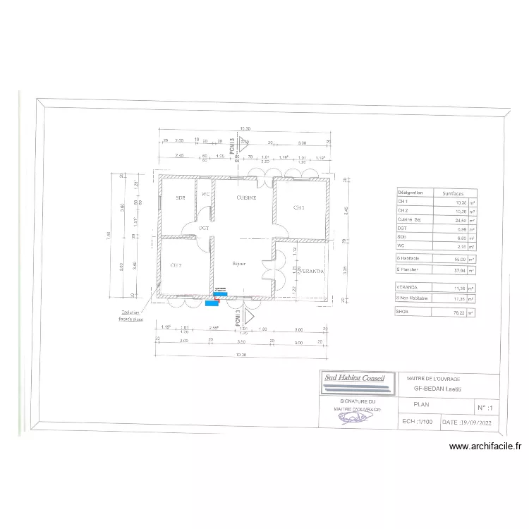 BEDAN Laetitia. Plan de 