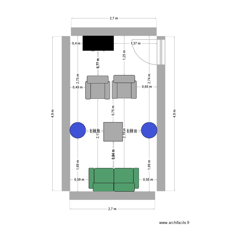 plan implantation SIP. Plan de 0 pièce et 0 m2