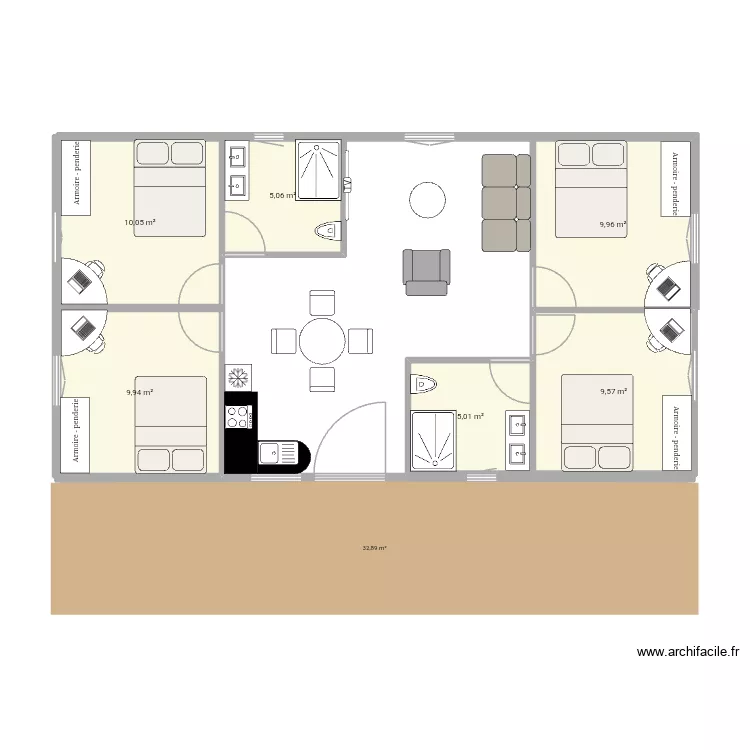 CAMPUS. Plan de 6 Pièces et 50 m² CAMPUS. Plan de 6 Pièces et 50 m²