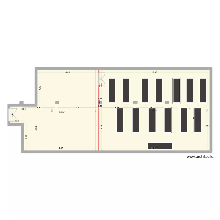 312 Saint Martin. Plan de 