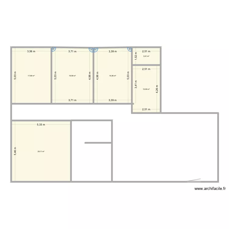 Niro. Plan de 6  et 97 m²