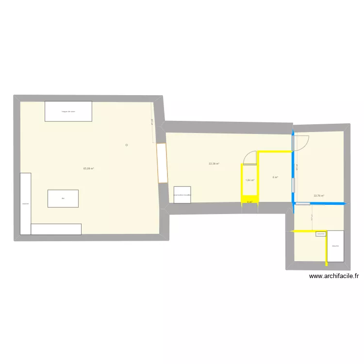 Antoine & B&eacute;r&eacute;. Plan de 