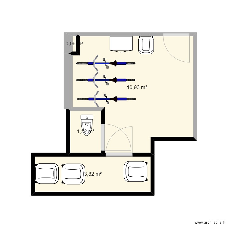 local à vélo. Plan de 0 pièce et 0 m2