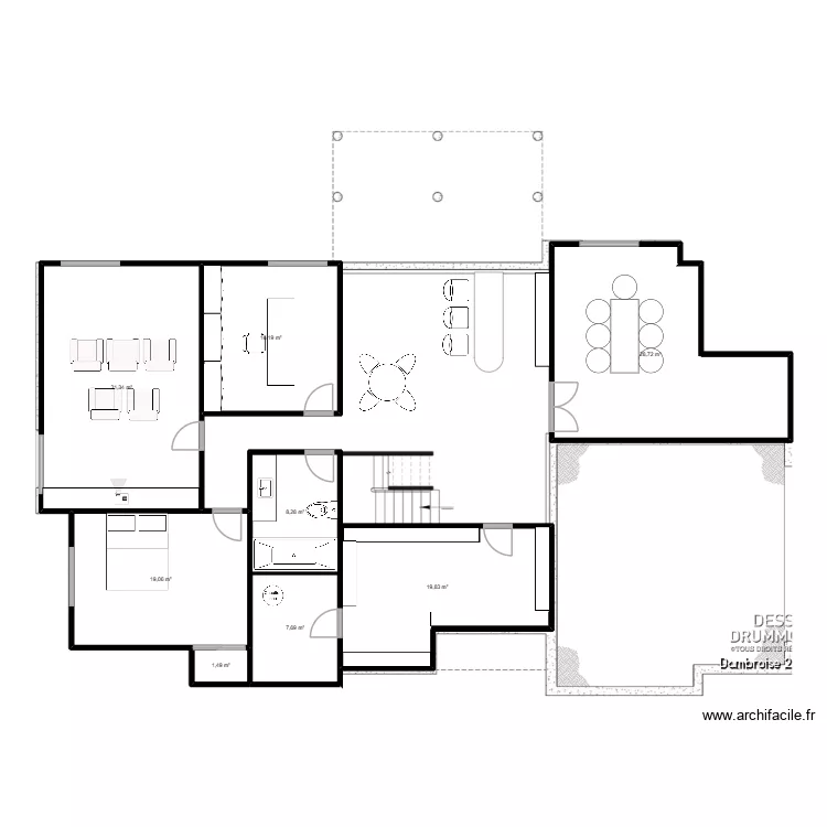 Maison de rêve - Sous-sol. Plan de 8 et 133 m² Maison de rêve - Sous-sol. Plan de 8 et 133 m²