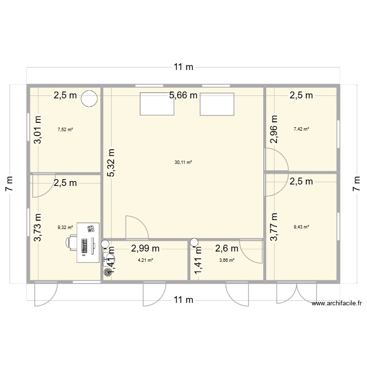 Batiment ARZANN KOOM. Plan de 0 pièce et 0 m2