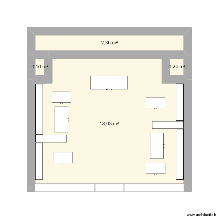 Enseigne Armani Exchange . Plan de 4 pièces et 21 m2