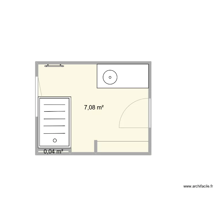 sdb gorce tyrosse. Plan de 