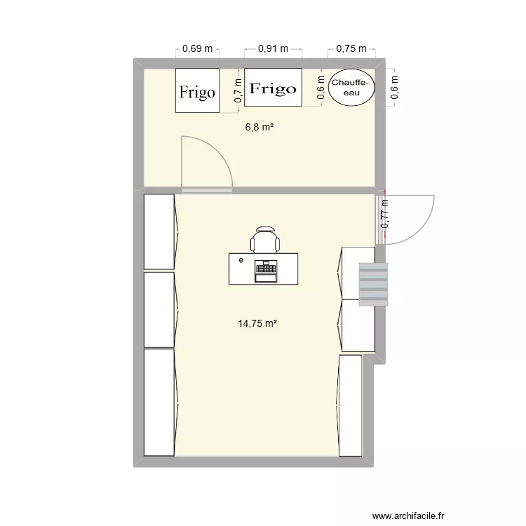 PLAN BOUDARD 3. Plan de 2 et 22 m² PLAN BOUDARD 3. Plan de 2 et 22 m²