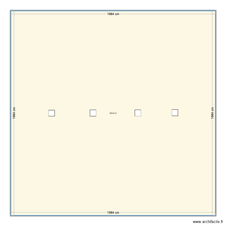 labo. Plan de 1 pièce et 394 m2