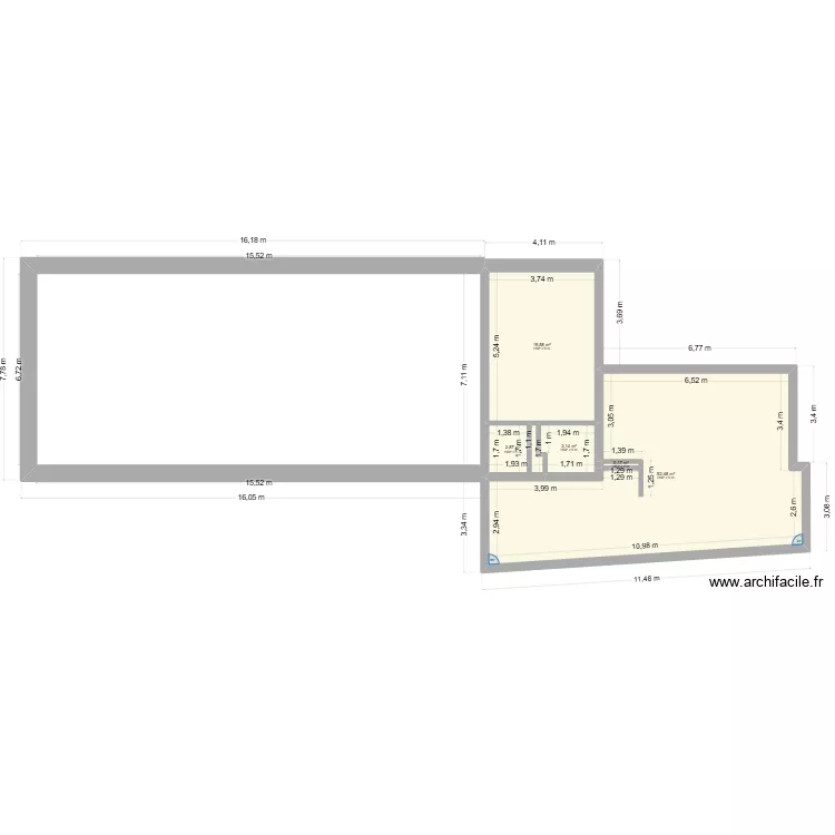 MAISON RICHE. Plan de 