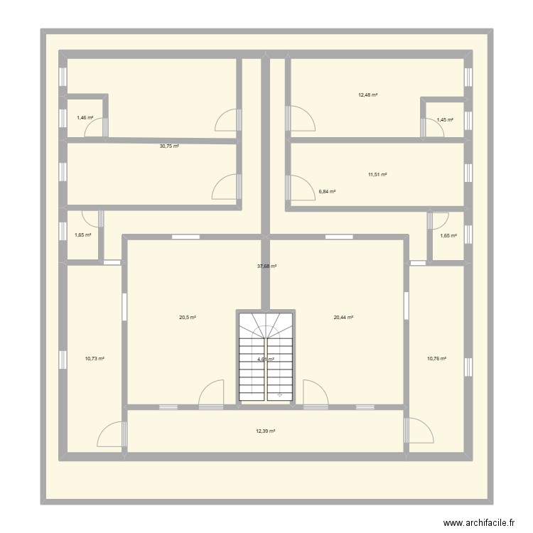 R+2 MAX. Plan de 15 pièces et 360 m2