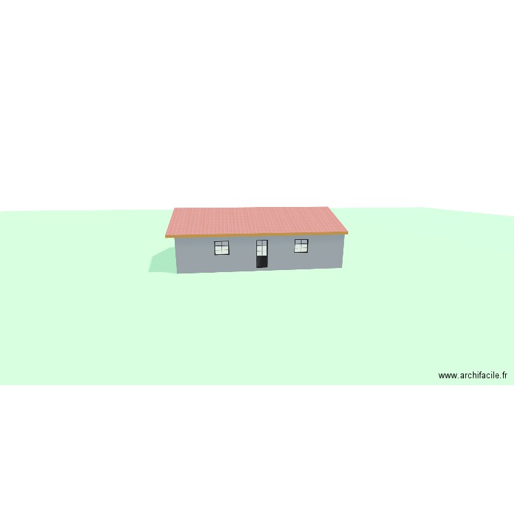 garage. Plan de 1 pièce et 84 m2