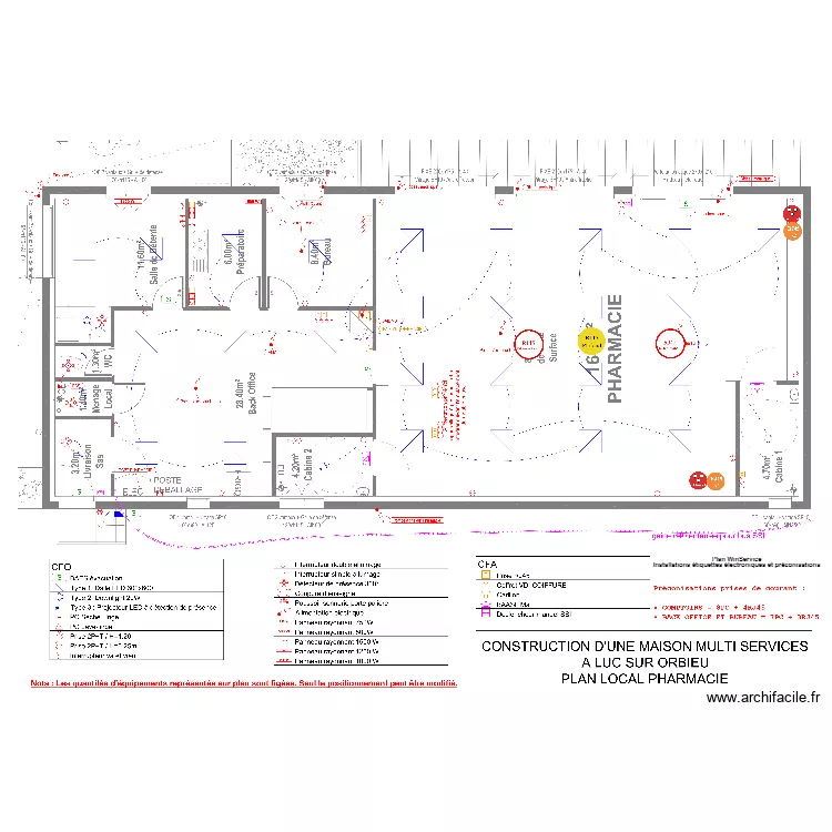 Phcie Saint Luc sur Orbieu . Plan de 