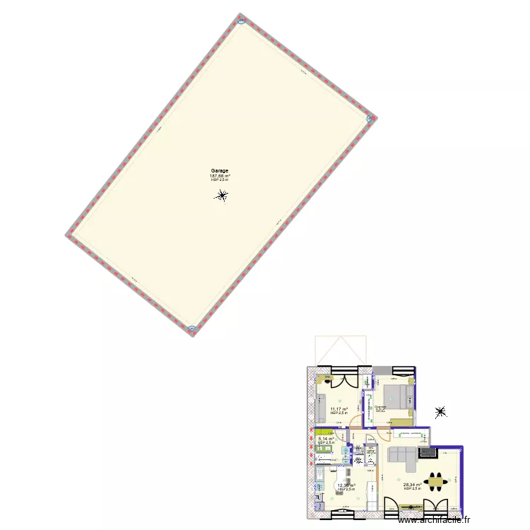 Appart castel. Plan de 9 et 515 m² Appart castel. Plan de 9 et 515 m²