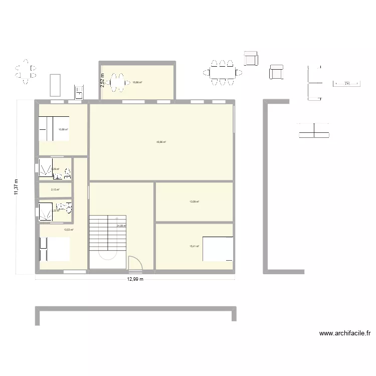 Gulsehir 2026 - iki kat. Plan de 10 et 143 m² Gulsehir 2026 - iki kat. Plan de 10 et 143 m²