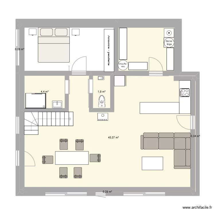 amenagement 2. Plan de 6 et 59 m² amenagement 2. Plan de 6 et 59 m²