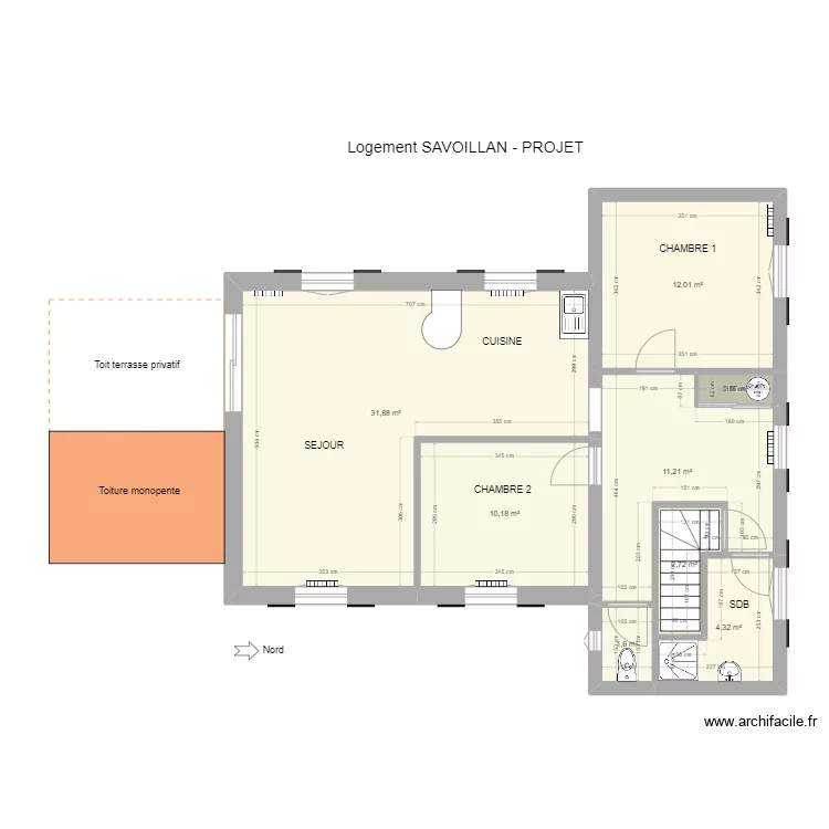Logement SAVOILLAN - ETD PROJET. Plan de 