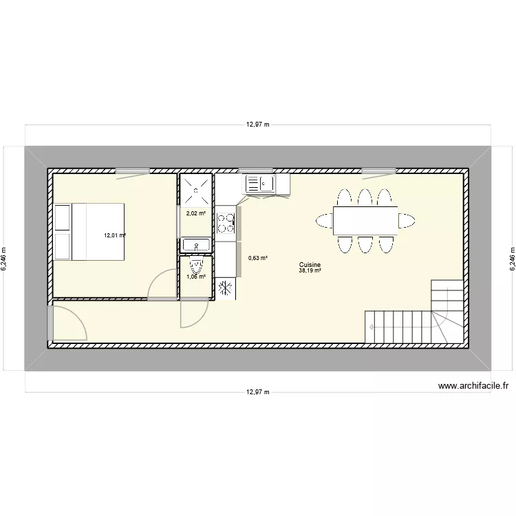 KERILIN 2. Plan de 5  et 113 m²