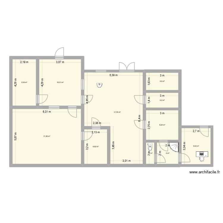 FROMAGERIE. Plan de 11 et 134 m² FROMAGERIE. Plan de 11 et 134 m²