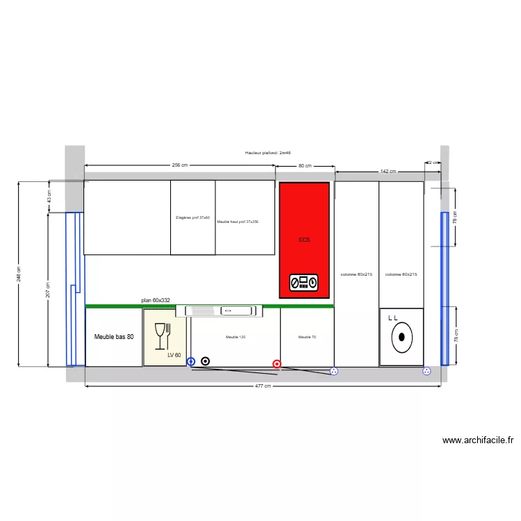 Cuisine Rossan_V2-face ECS. Plan de 