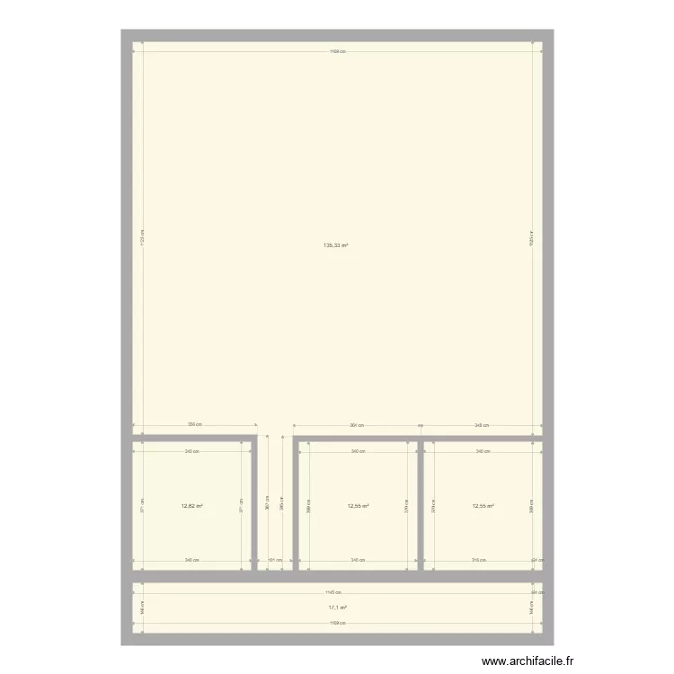 GG Level 1 v1. Plan de 5 pièces et 190 m²