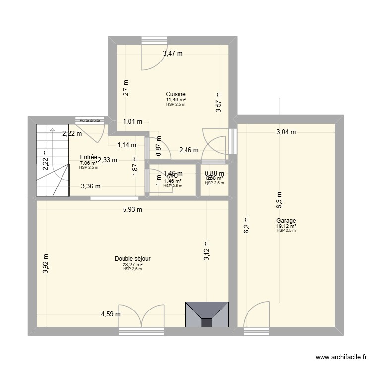 julia fauvel  rdc. Plan de 0 pièce et 0 m2