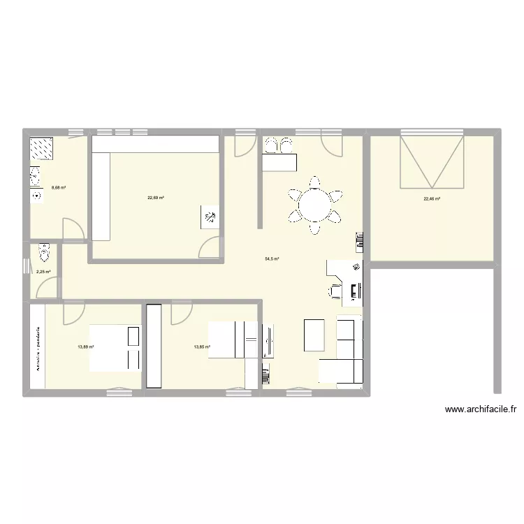 CAHORS. Plan de 7  et 138 m²