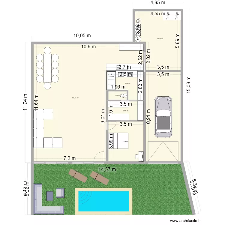 REZ DE CHAUSSE. Plan de 
