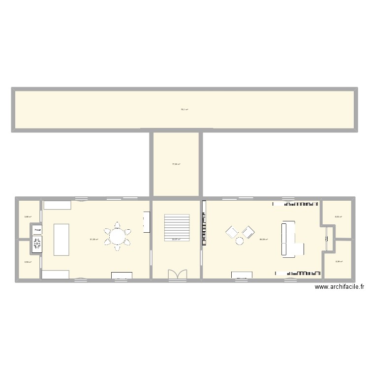 Erwann longère. Plan de 9 pièces et 240 m2