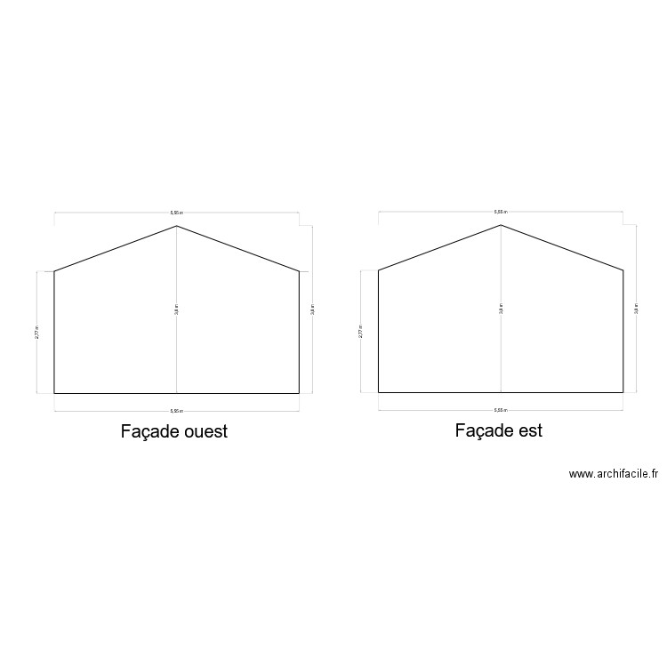 FACADE COTES GARAGE - 2. Plan de 0 pièce et 0 m2