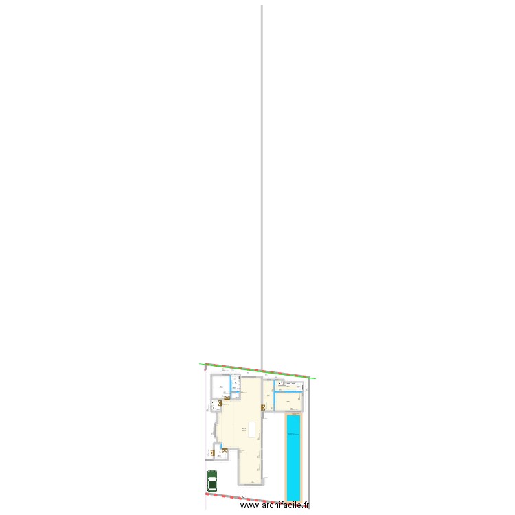 Diamond 12 piscine. Plan de 9 pièces et 152 m2