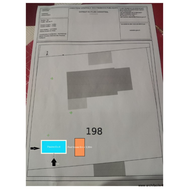 Decle piscine pool house local technique. Plan de 0 pièce et 0 m2