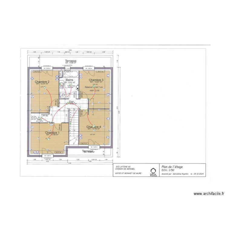 etage elec st bonnet. Plan de 0 pièce et 0 m2