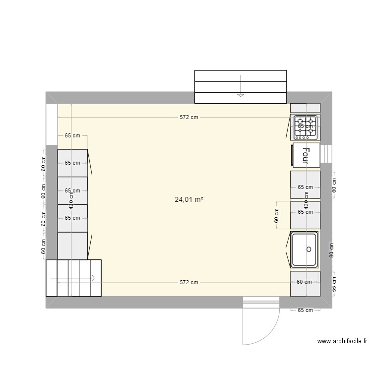 cuisine monteillier. Plan de 0 pièce et 0 m2
