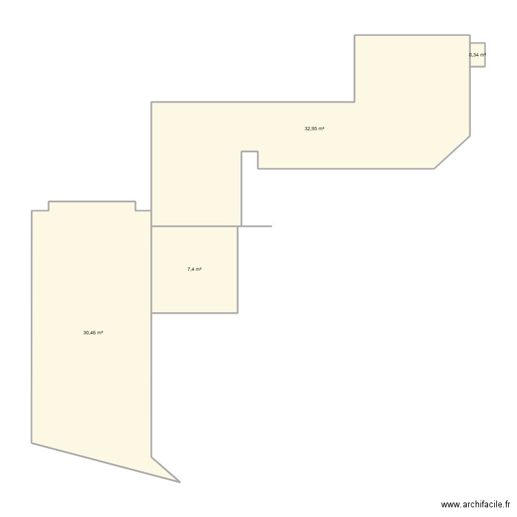 ronde cedric ille tet. Plan de 4 pièces et 71 m2