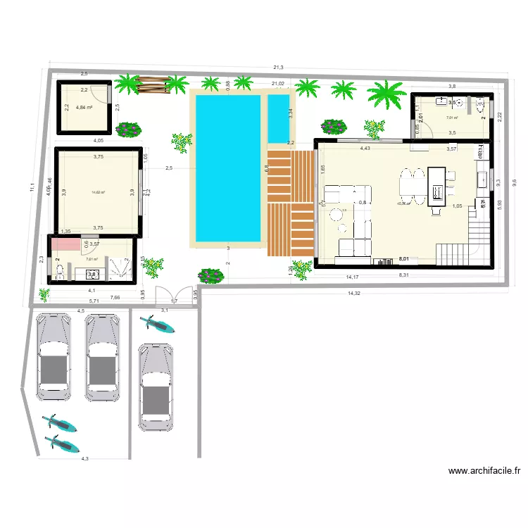 Villa 2 - Lantai 1 - POOLUP 2.25x1.30. Plan de Villa 2 - Lantai 1 - POOLUP 2.25x1.30. Plan de