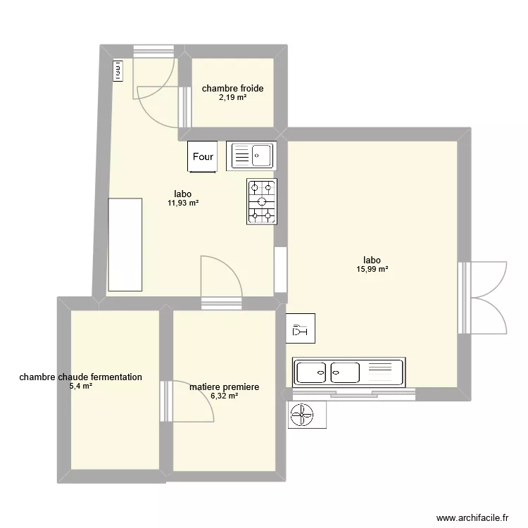 labo. Plan de 5 et 42 m² labo. Plan de 5 et 42 m²