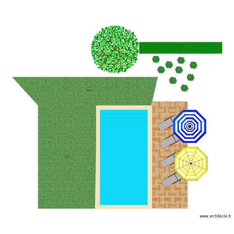 Aménagement piscine. Plan de 0 pièce et 0 m2