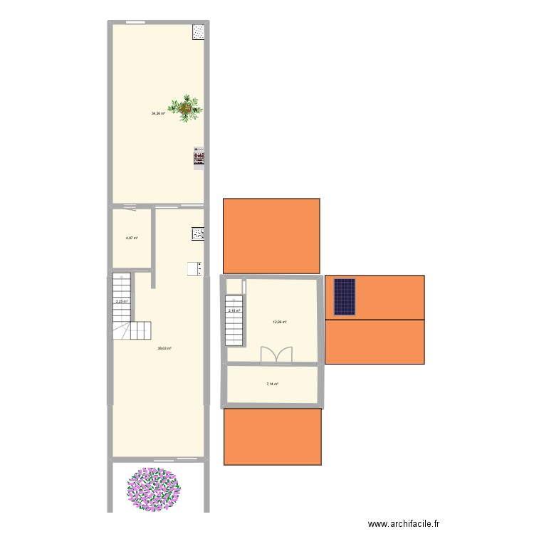 villa laura 3. Plan de 7 pièces et 102 m2