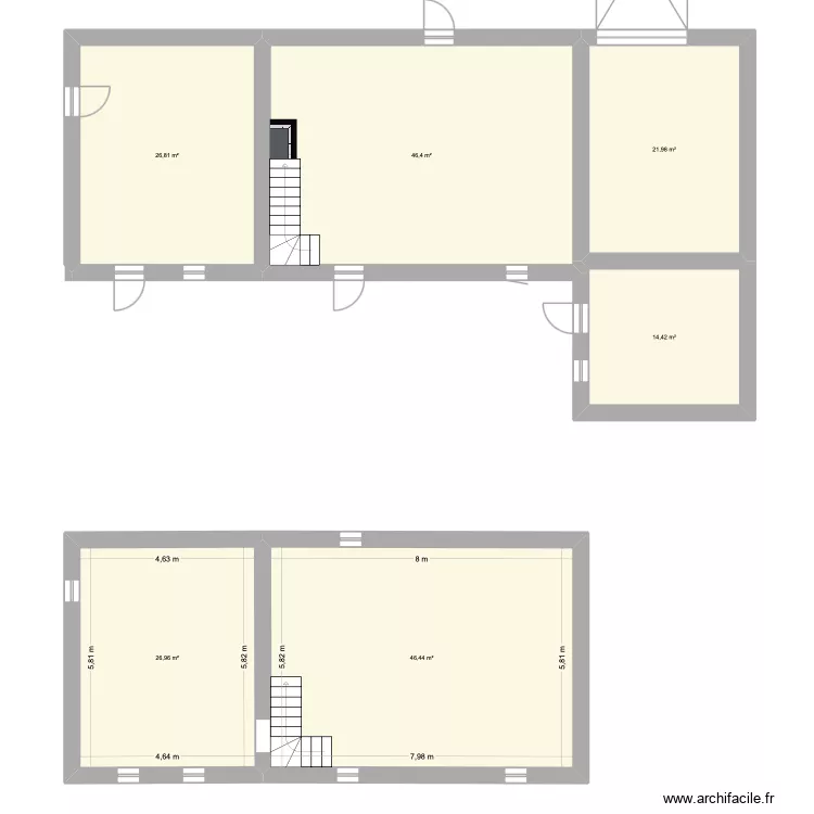 maison puilboreau. Plan de 6 pièces et 183 m²