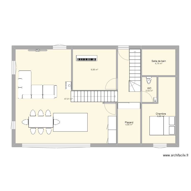 RDC Quaix. Plan de 0 pièce et 0 m2