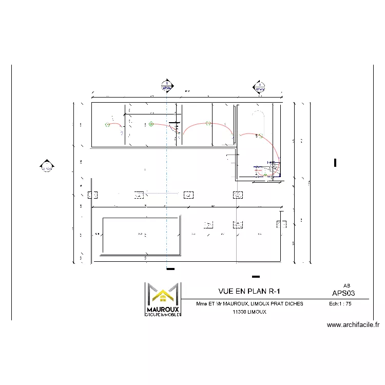 MAUROUX SS. Plan de 