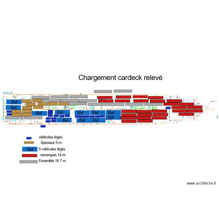 Pont 3 CARDECK 2 panneaux RELEVE. Plan de 0 pièce et 0 m2
