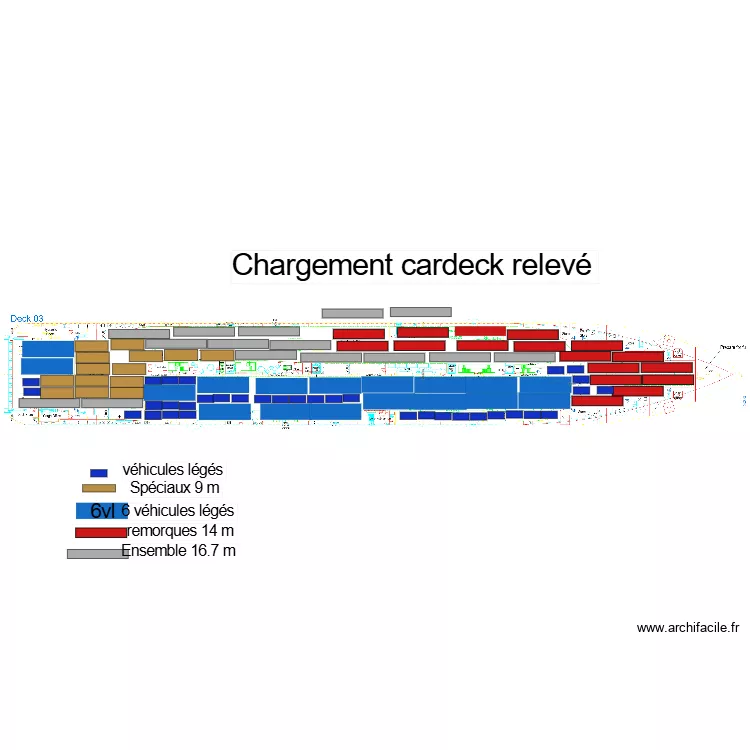 Pont 3 CARDECK 2 panneaux RELEVE. Plan de Pont 3 CARDECK 2 panneaux RELEVE. Plan de