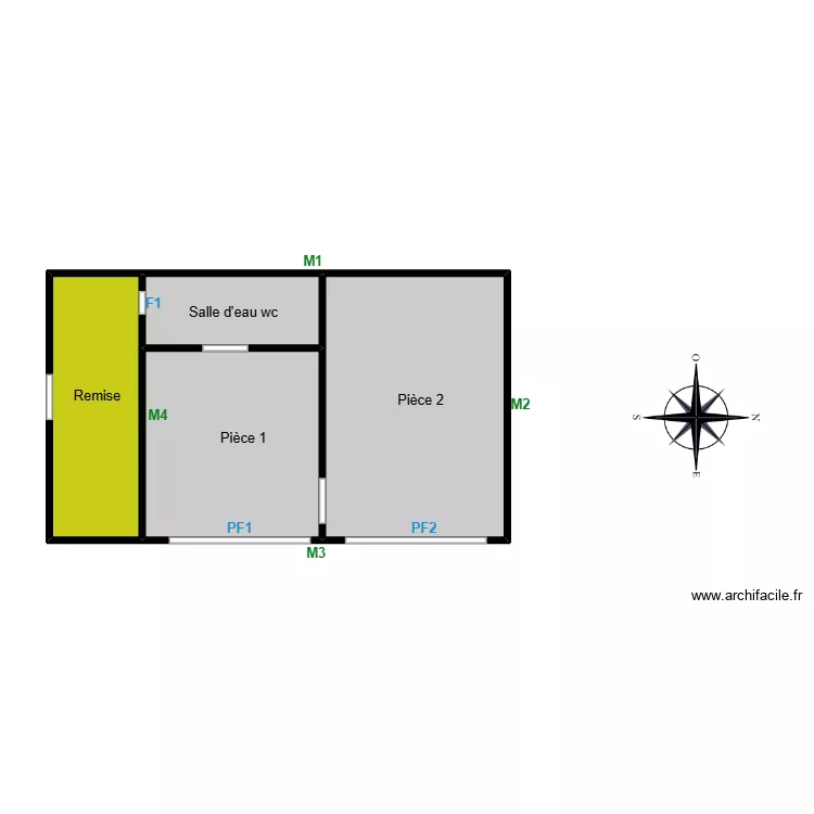 Glad DPE. Plan de 4  et 47 m²