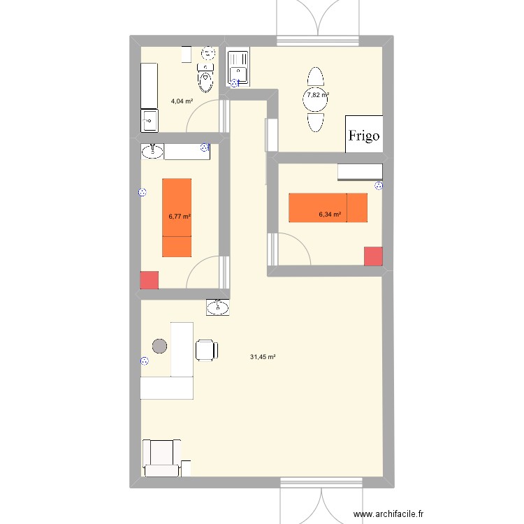 Institut de beauté b. Plan de 0 pièce et 0 m2