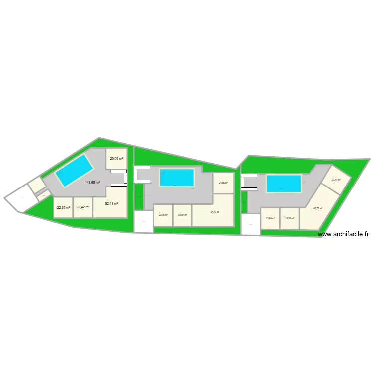 MILUAN 2. Plan de 25 et 1331 m² MILUAN 2. Plan de 25 et 1331 m²