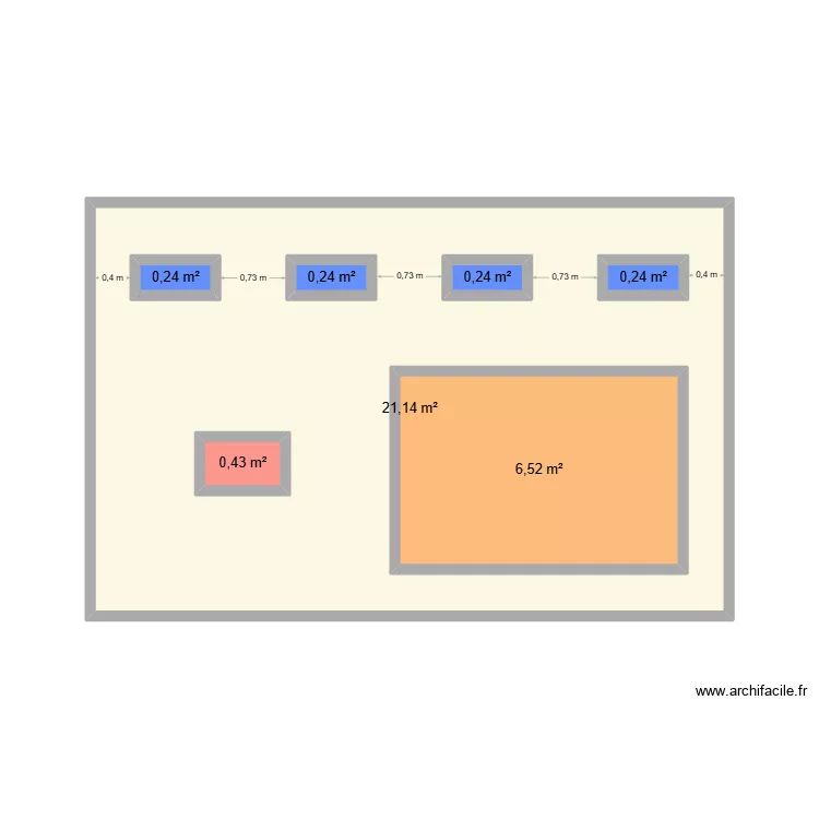 panneau support afficheur poste HU. Plan de 