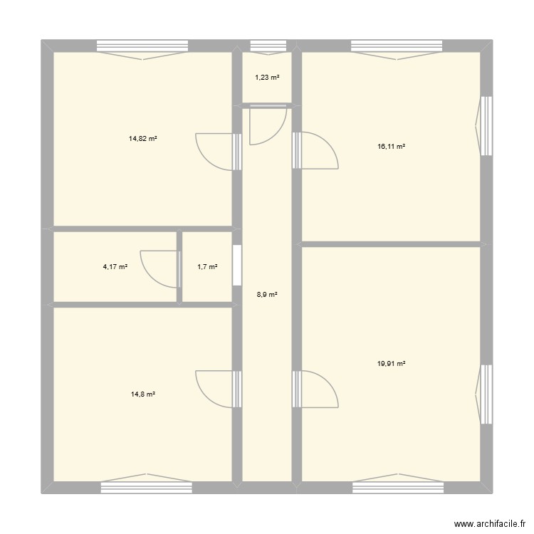 LAURENT EDL. Plan de 17 pièces et 165 m2